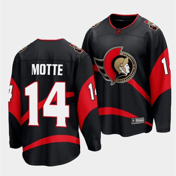Men's Ottawa Senators #14 Tyler Motte Black 2022 Reverse Retro Primegreen Jersey Men's Ottawa Senators #14 Tyler Motte Black 2022 Reverse Retro Primegreen Jersey